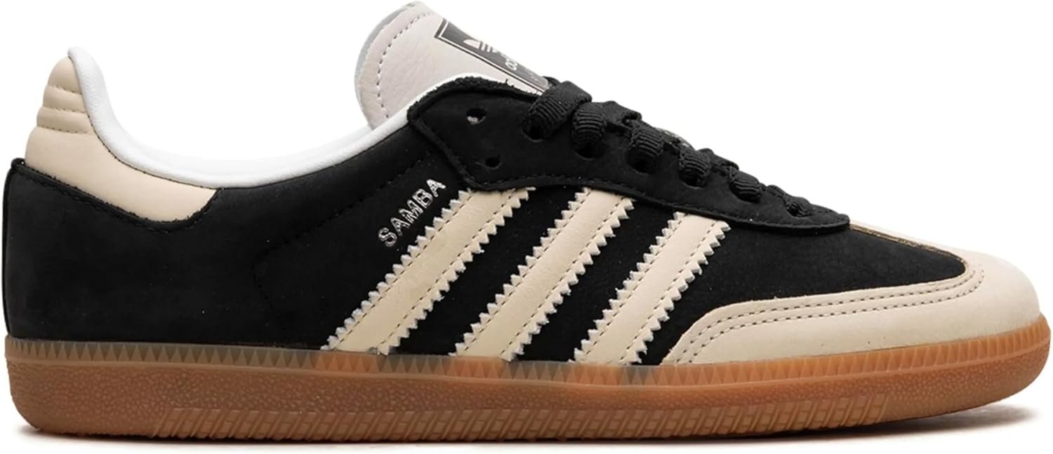 adidas Samba OG Womens Sneaker (Black Wonder White Cream, 9)