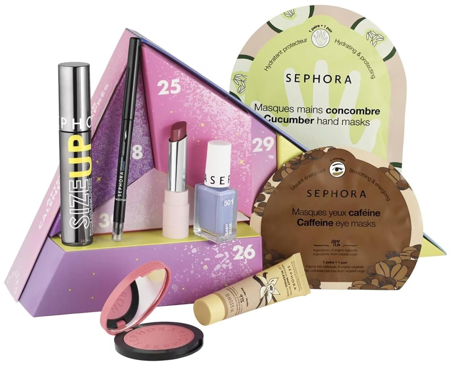 Sephora Favorites Limited Edition Moving Lights After Calendar 7 Days of Makeup and Skincare Surprises – 8 Full Size Gifts