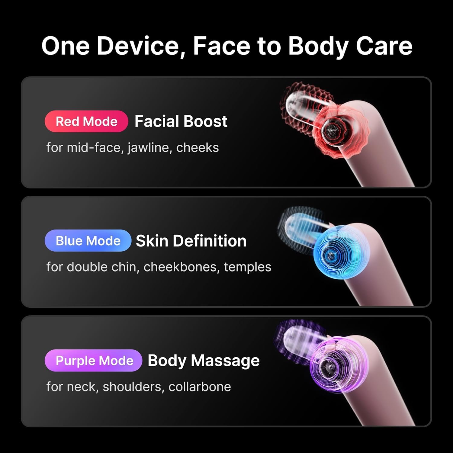 medicube At-Home Contour & Define Device Set: Mini Booster Pro Plus Face Roller Device Set Pink and PDRN Booster Gel | PDRN, Peptides & Niacinamide | Face & Body Massager for Depuffing & Contouring