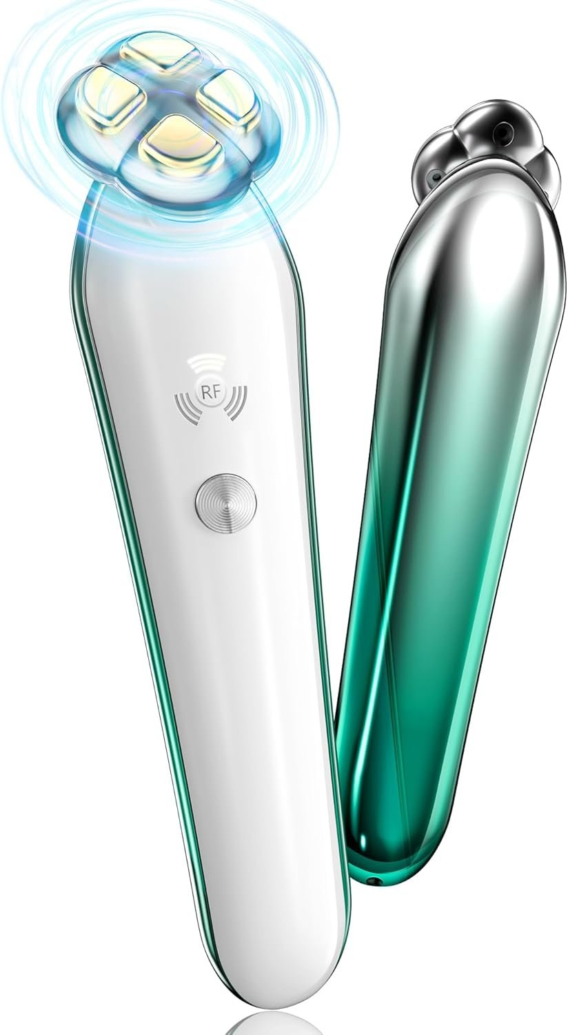 RF Radio Frequency Eye Device | 2 in 1 Eye Anti Aging Device | Under Eye Bags Treatment | Eye Bags | Eye Puffiness | Fine Line | Wrinkle Reducing – Professional RF Eye Skin Care Beauty Device