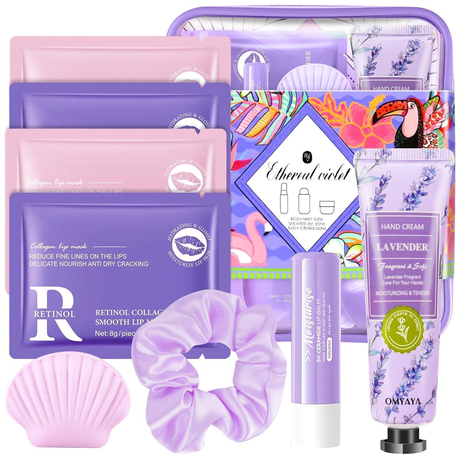 Gifts for Women Skin Care Set, 11 Pcs Skincare Kit- Spa Gifts For Women, Complete Travel Size Spa Kit Skincare Gift Set Birthday Teacher Appreciation Valentine’s Day Party Favors Mothers Day Gift