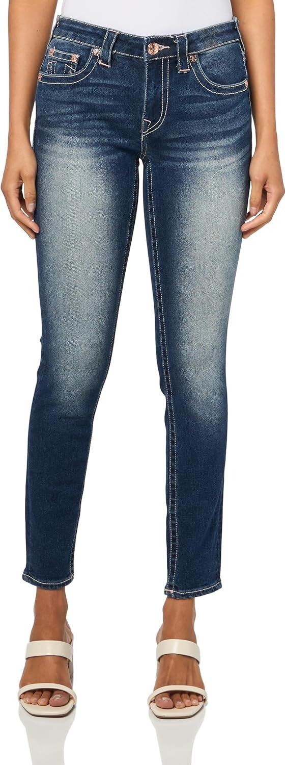 True Religion Women’s Buddah Pocket Jennie MR Skinny