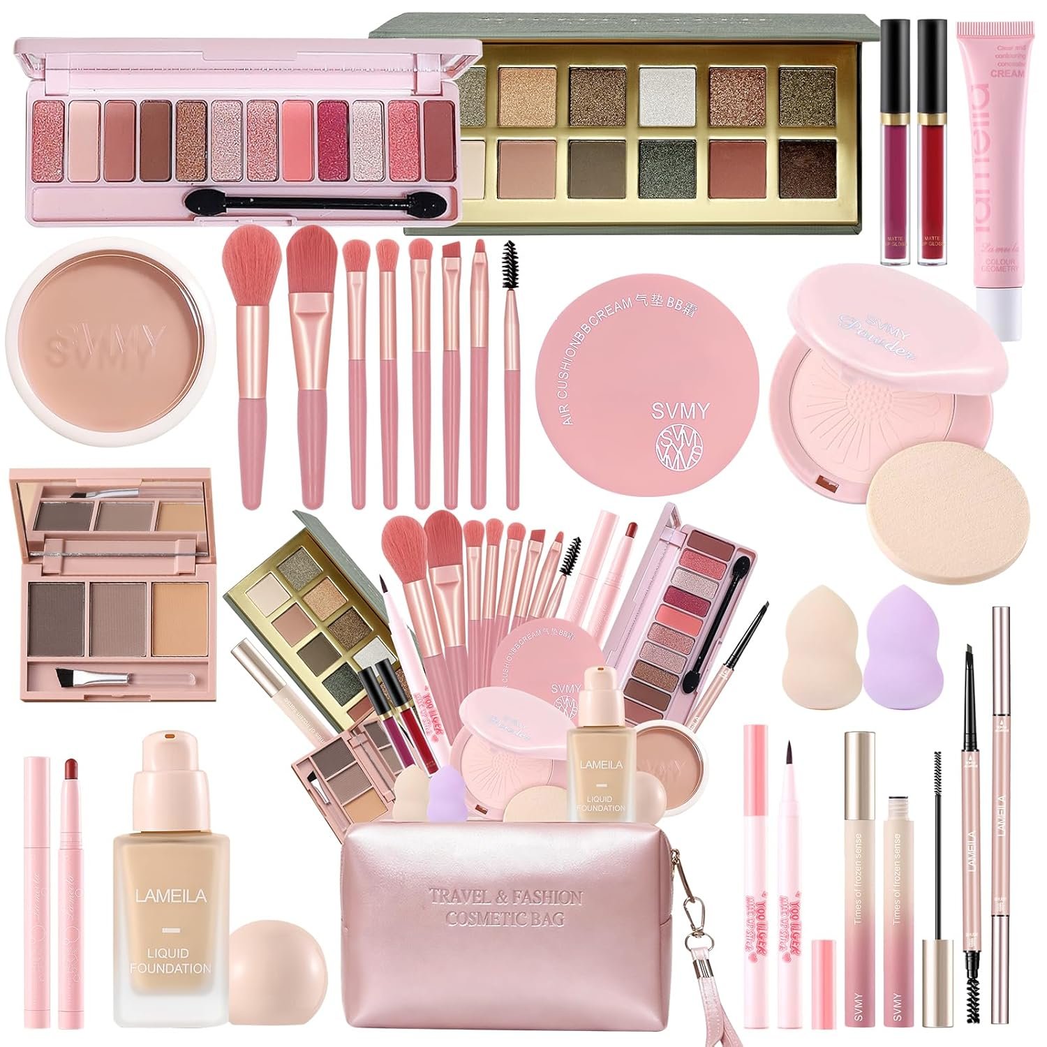 Makeup Kit,Makeup Set,25Pieces All in One Makeup Kit for Women and Teens,Makeup sets for Women Full Kit,make up kits for teens,Travel Friendly Makeup Gift Set