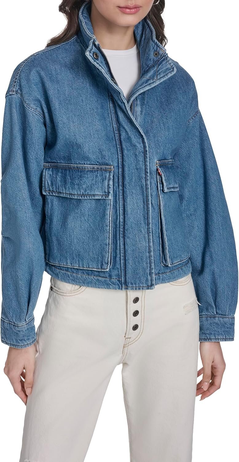 Levi’s womens Cropped Cotton Surplus Jacket