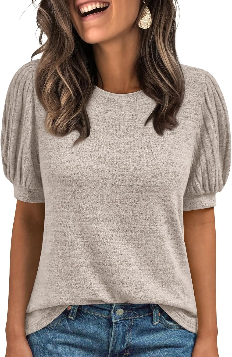 AUTOMET Womens Tops Summer Sweater Spring Tunic Dressy Casual Blouses Business Cute Trendy Short Sleeve Shirt 2026