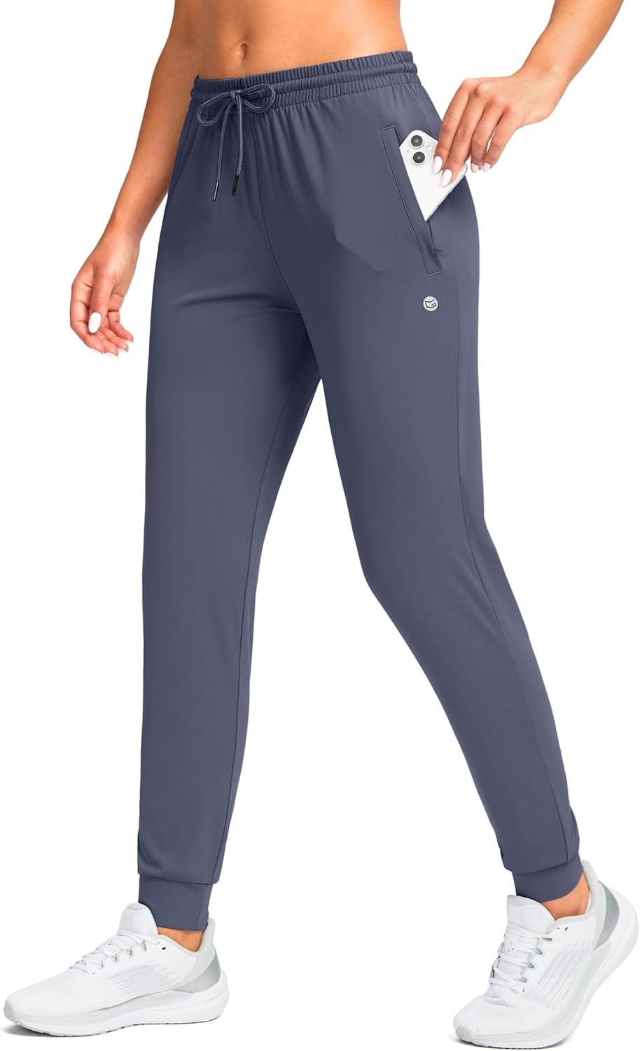 G Gradual Women’s Joggers Pants with Zipper Pockets Tapered Running Sweatpants for Women Lounge, Jogging